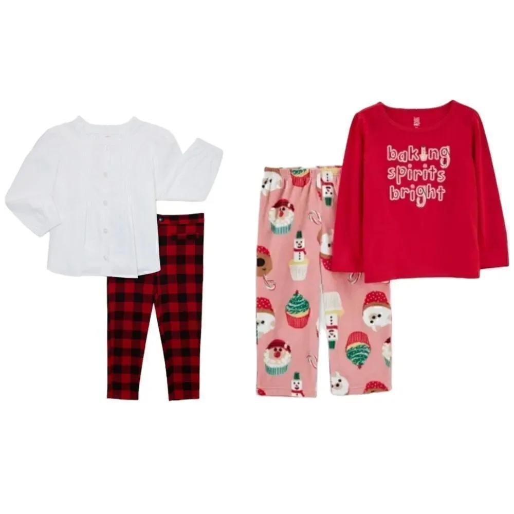 New Baby Girl Christmas Holiday Clothes Bundle
